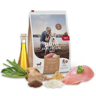 Мера Mera Pure Sensitive Dog Adult Mini Truthahn & Reis сухой корм с индейкой и рисом для мелких собак, 1 кг (057681 - 7626) 057681 - 7626 фото