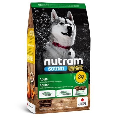 Нутрам S9 Nutram Sound BW Lamb Adult Dog сухой корм с ягнёнком и ячменем для взрослых собак, 2 кг (S9_(2kg) 6387 фото