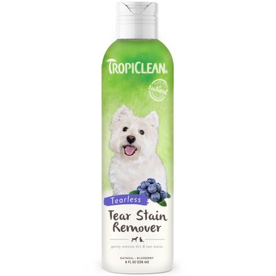Тропіклін TropiClean Tear Stain Remover з ароматом чорниці для видалення слізних плям у кішок та собак, 236 мл 5622 фото