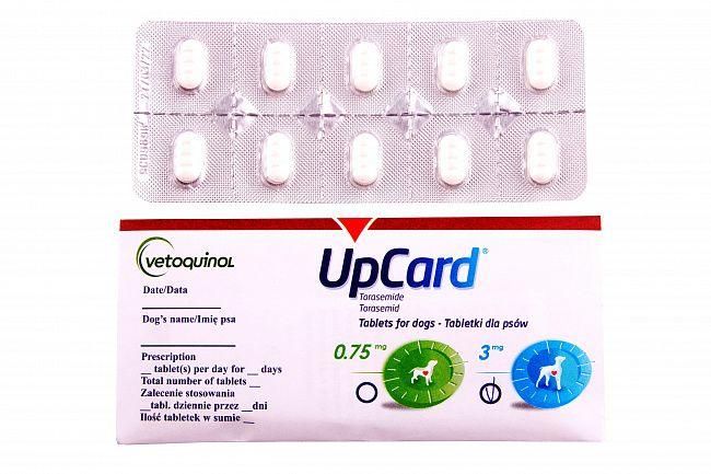 Апкард 3 мг UpCard діуретик для собак, 10 таблеток 974 фото