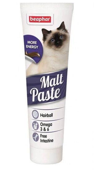 Beaphar Cat Malt Paste паста для выведения шерсти из желудка кошек и котят возрастом старше 12 недель, 100 гр (13689/12563) 7327 фото