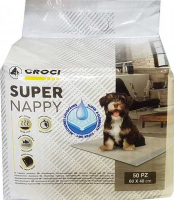 Одноразові пелюшки для собак Croci Super Nappy 60*40 см, 50 пелюшок в упаковці (C6028478) 5209 фото