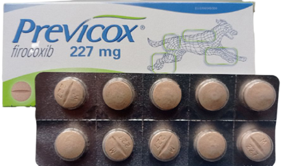 Превікокс 227 мг нестероїдний протизапальний препарат для собак, 10 таблеток 1290 фото