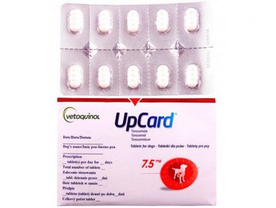 Апкард 7,5 мг UpCard діуретик для собак, 10 таблеток 1266 фото