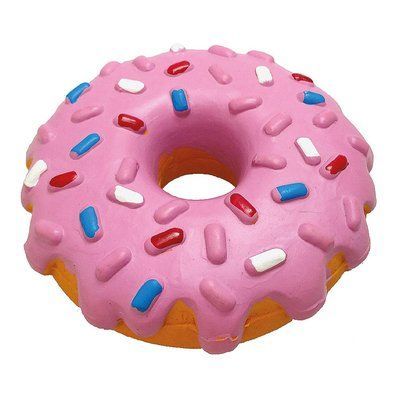 Игрушка для собак TETRAPET Toys Fun, латексный пончик с пищалкой, 14 см 487,86 фото