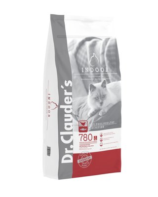 Dr. Clauder's Cat High Premium Indoor домашня птиця та риба, сухий корм для дорослих домашніх котів, 10 кг 7914 фото