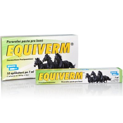 Еквіверм Equiverm паста для лікування гельмінтозів у коней (івермектин-празіквнтел), 7 мл 4043 фото