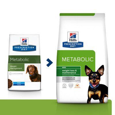 Хилс Hill's PD Canine Metabolic Mini сухой корм для контроля снижения веса при ожирении у мелких собак, 1 кг (606378) 7592 фото