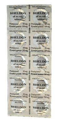 Бихелдон Biheldon таблетки от глистов для собак и кошек, 10 таблеток 277 фото