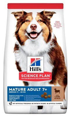 Хилс Hill's SP Canine Mature Adult 7+ Medium Breed Lamb корм с ягнёнком для собак 11-25 кг старше 7 лет, 14 кг (604379) 7645 фото