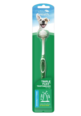 Зубная щётка Триплфлекс Тропиклин TropiClean TripleFlex Small для собак маленьких пород 5421 фото
