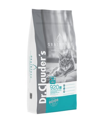 Dr. Clauder's Cat High Premium Grainfree домашня птиця і лосось, сухий корм для вибагливих котів, 10 кг 7915 фото