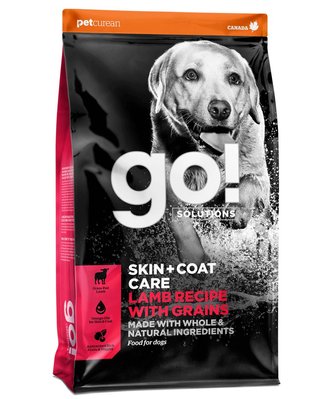 Гоу! Кожа + Шерсть Gо! Solutions Skin + Coat Care Lamb Recipe with Grains for Dogs сухой корм с ягнёнком для собак, 11,4 кг (FG00012) 6089 фото