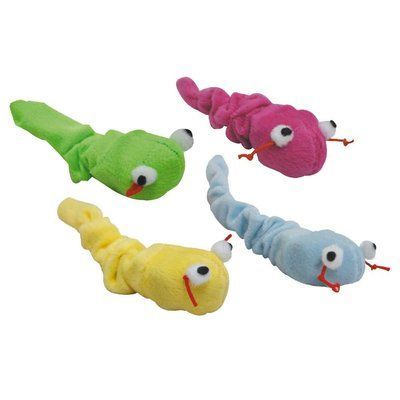 Игрушка для кошек CROCI Гремучая змейка, плюш, 13 см C6098623 фото