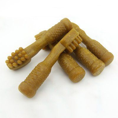 Лакомство "Крестьянские Смаколики" для собак, зубная щетка тыквенная, 8-8,5 см, 500г LSDC-11 фото