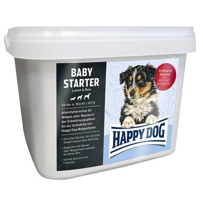 Happy Dog Baby Starter полноценный сбалансированный сухой корм для щенков всех пород от 3 до 6 недель, 1,5 кг (60989) 6850 фото