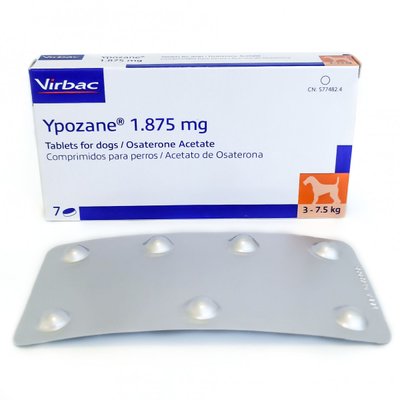 Іпозан 1,875 мг Ypozane S для лікування передміхурової залози у собак вагою 3 - 7,5 кг, 7 таблеток 1271 фото