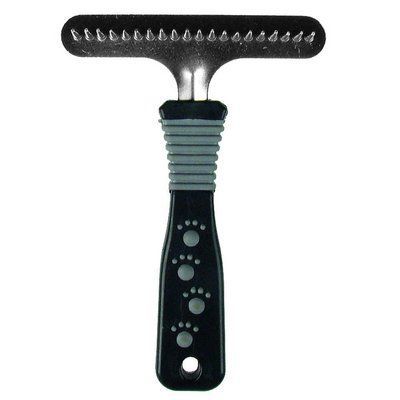 Гребінець-граблі односторонні/однорядні з пласт.ручкою TETRAPET Dog Salon, 11*15,5 см 482,31 фото