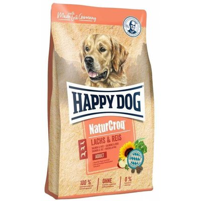 Happy Dog Naturcroq Adult Salmon & Rice ( Lachs & Reis) сухой корм с лососем и рисом для взрослых собак, 11 кг (61024) 6904 фото