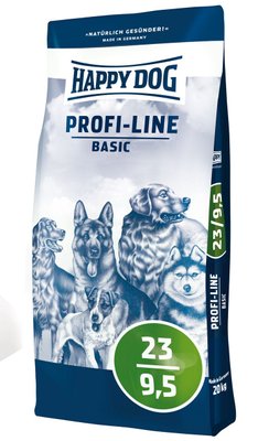 Happy Dog Profi-Line Basic 23/9,5 cухой корм для взрослых собак с нормальной потребностью в энергии, 20 кг (3129) 6905 фото