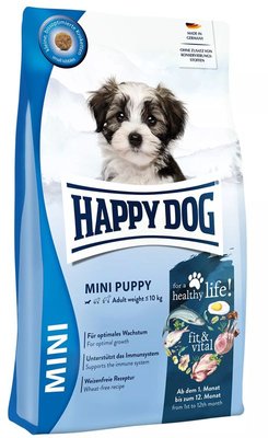 Happy Dog Fit & Vital Mini Puppy сухой корм для щенков малых пород с первого месяца жизни весом до 10 кг, 4 кг (61203) 6852 фото