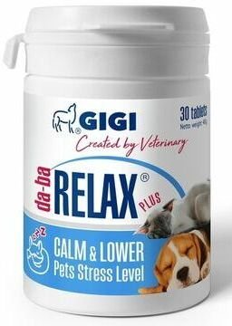 Да Ба Релакс Плюс Gigi Da Ba Relax Plus заспокійливий засіб для собак і кішок, 30 таблеток 4916 фото