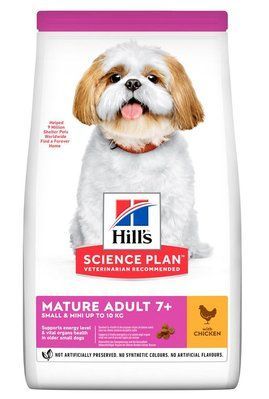 Хилс Hill's SP Canine Mature Small & Mini Adult 7+ Chicken курица, корм для собак до 10 кг старше 7 лет, 6 кг (604321) 7648 фото