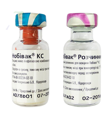 Нобівак КС Nobivac вакцина проти бордетельозу і парагрипу собак, 1 доза 152 фото