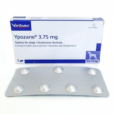 Іпозан 3,75 мг Ypozane М, для лікування передміхурової залози у собак вагою 7.5 - 15 кг, 7 таблеток 482 фото