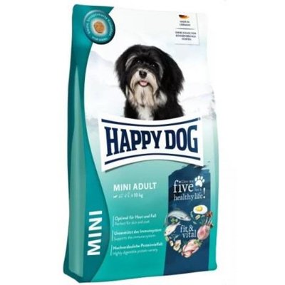 Happy Dog Mini Adult Fit & Vital сухой корм для взрослых собак малых пород весом до 10 кг, 4 кг (61199) 6853 фото