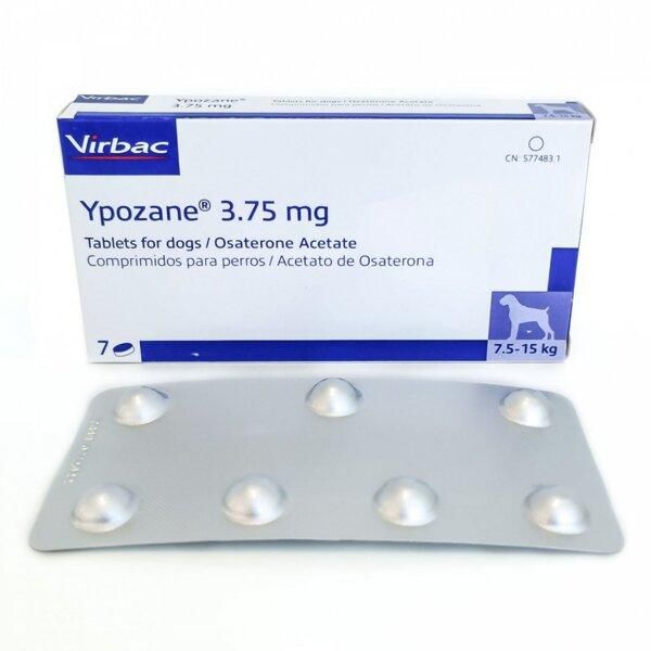 Ипозан 3,75 мг Ypozane М, для лечения предстательной железы у собак весом 7.5 - 15 кг, 7 таблеток 482 фото