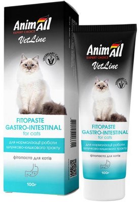 Фитопаста АнимАлл AnimAll VetLine Gastro-Intestinal витамины для нормализации работы желудка у кошек, 100 гр 4702 фото