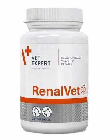 Реналвет Renalvet Vetexpert витамины при заболеваниях почек у собак и кошек, 60 капсул 635 фото