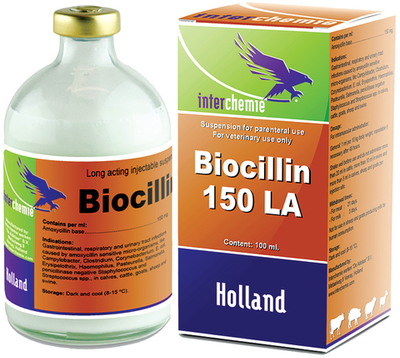 Біоцилін-150 LA ін'єкційний антибактеріальний препарат, 100 мл 5114 фото