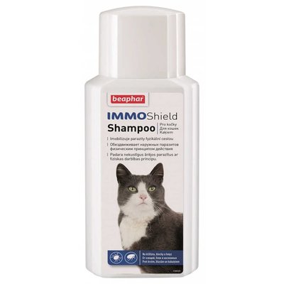 Шампунь Beaphar Immo Shield Shampoo for Cats від бліх, кліщів і комарів для котів і кошенят з 3 місяців, 200 мл (14178) 7334 фото