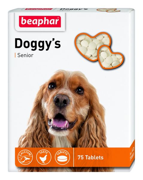 Доггіс Сеньйор Беафар Doggy's Senior Beaphar ласощі для собак старше 7 років, 75 таблеток 245 фото