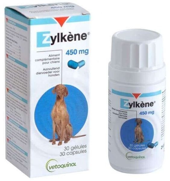 Зілкене 450 мг Zylkene заспокійливе антистресовий засіб для великих порід собак, 30 капсул 1016 фото