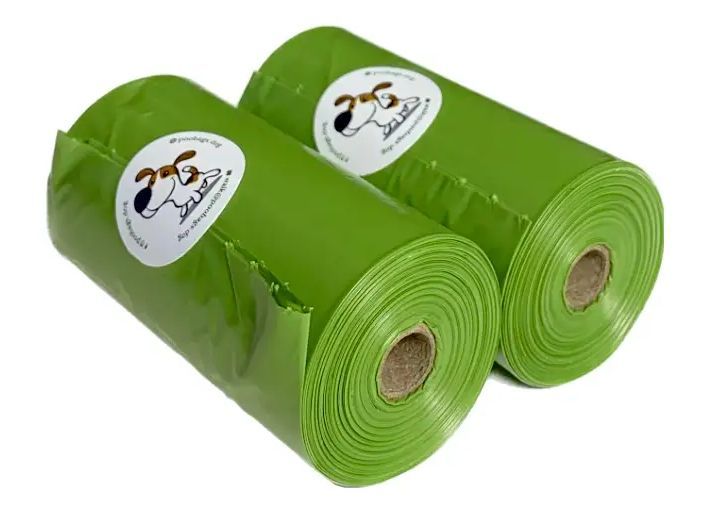 Dog Waste Poo Bags одноразові пакетики для собак, з ароматом лаванди, 120 шт (8 рулонів по 15 пакетів) 5722 фото
