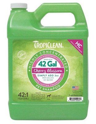 Шампунь Цветы Вишни Tropiclean Cherry Blossom HC дезодорирующий для собак и кошек, 3,8 л, концентрат 1:42 (202658) 7605 фото