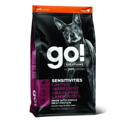 Гоу! Gо! Sensitivites LID Grain Free Lamb Recipe беззерновий сухий корм із ягням для цуценят і собак, 1,6 кг (FG00051) 6099 фото
