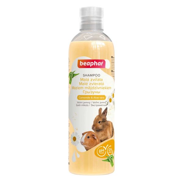 Шампунь Beaphar Shampoo for Small Animals Camomile & Aloe Vera с ромашкой и алоэ вера для грызунов, 250 мл (19996) 7341 фото