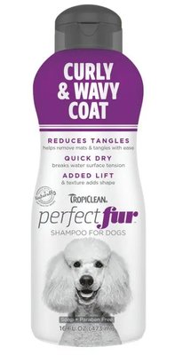 Шампунь Тропіклін Ідеальна Вовна TropiClean PerfectFur Curly & Wavy Coat для собак з хвилястою вовною, що кучерявує, 473 мл (000131) 5630 фото