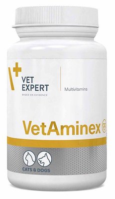 Ветамінекс VetAminex Vetexpert вітамінно-мінеральний препарат для собак і кішок, 60 капсул 628 фото