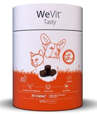 ВиВит WeVit Tasty Wepharm комплекс витаминов, минералов и аминокислот для ежедневного обеспечения организма собак и кошек, 30 пастилок 15500 фото