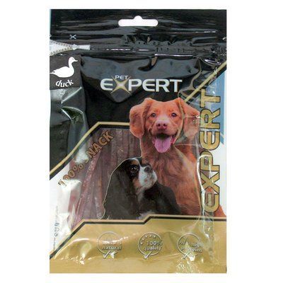 Лакомство для собак TETRAPET Expert, сушеное утиное мясо, полоски 10*0,3 см / 80 г 451,09 фото