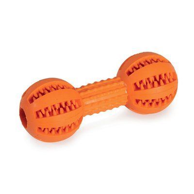Игрушка для собак CAMON Dental Fun гантель резиновая, 13,5 см AD057/F фото