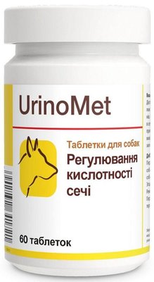 Уріномет Долфос Urinomet Dolfos вітамінна добавка для профілактики сечокам'яної хвороби у собак і кішок, 60 таблеток 594 фото