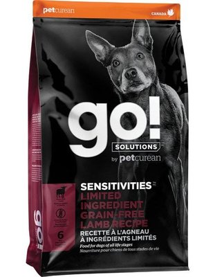 Гоу! Gо! Sensitivites LID Grain Free Lamb Recipe беззерновий сухий корм із ягням для цуценят і собак, 10 кг (FG00053) 6100 фото