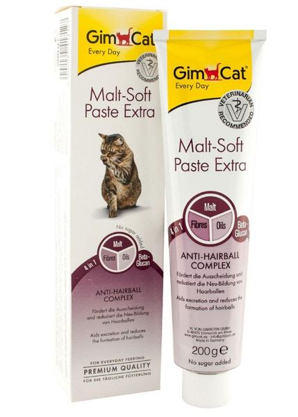 Паста Мальт Софт Екстра Malt-soft Paste Extra паста для виведення шерсті з шлунку кішок, 20 гр 4177 фото