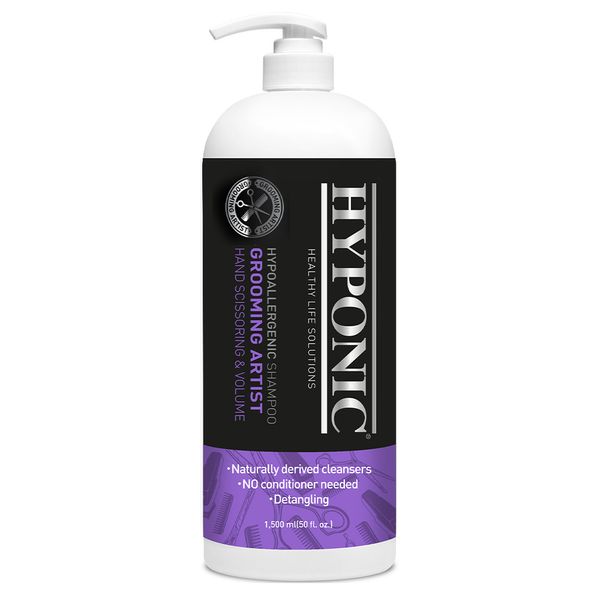 Хипоник Hyponic Grooming Artist Hand Scissoring & Volume ручная стрижка и объем, шампунь для собак, 1,5 л (H1SH2VL1500HYKNN) 7453 фото